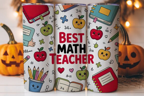 Best Math Teacher 20oz Tumbler Wrap: Design Review