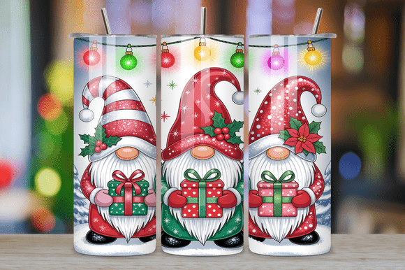 Christmas Gnomes Graphics: Tumbler Wraps Review