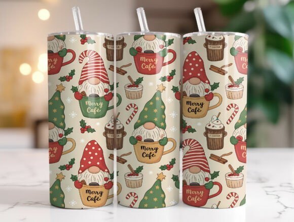 Cozy Hot Chocolate Tumbler Wraps & Graphics