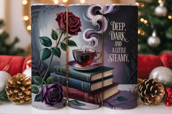 Dark Academia Rose Tumbler Wraps Graphics Review