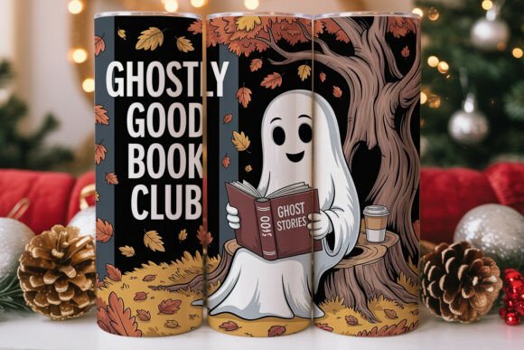 Ghostly Book Club 20oz Tumbler Wrap Graphics Review
