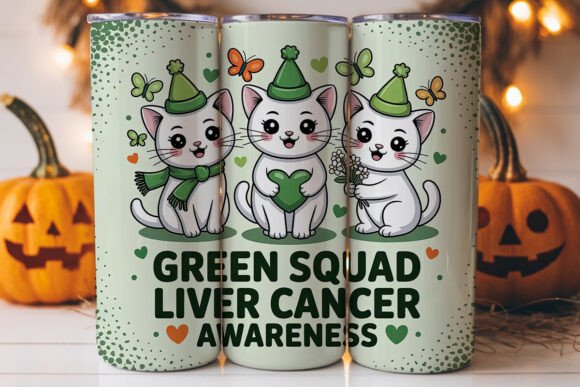 Green Squad Liver Cancer Awareness: Graphics & Tumbler Wraps