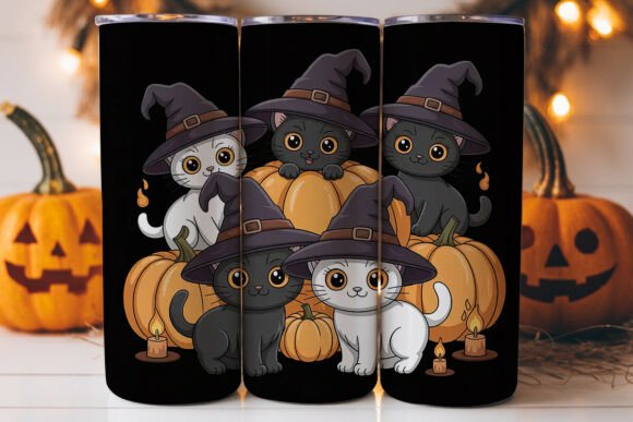 Halloween Kittens 20oz Tumbler Wrap