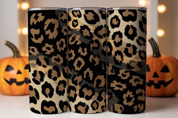 Leopard Print Tumbler Wraps & Graphics
