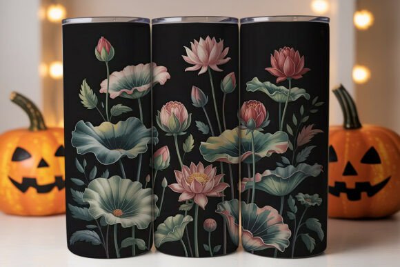 Lotus Watercolor Tumbler Wraps Graphics Review