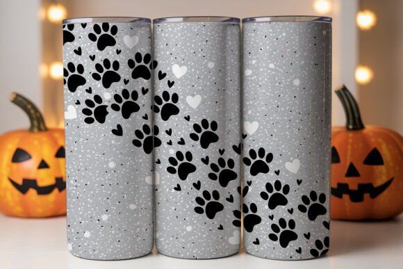 Paw Print Glitter Graphics for Tumbler Wraps Review