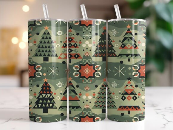 Retro Christmas Tree Tumbler Wrap Review