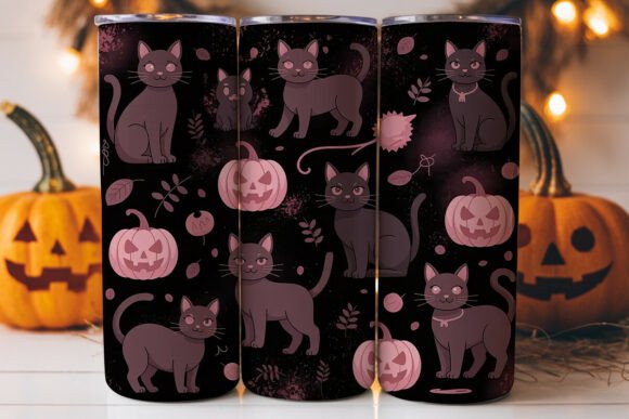 Spooky Cute Halloween Cats: Graphics & Tumbler Wraps Review