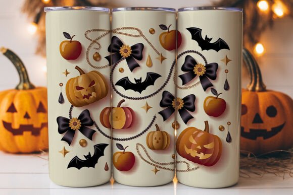Spooky Glam Halloween Tumbler Wrap: Graphics Review
