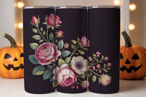 Vintage Floral Tumbler Wrap Graphics Review